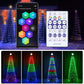 6 ft Pre-Lit Colorful Christmas Tree with RGB LED Lights & Star Finial – Festive Holiday Decor for Home & Office 2024