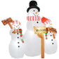 Inflatable Christmas Snowman Trio – LED Lit, Outdoor Safe Holiday Decor, Christmas 2024