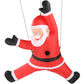 Inflatable Hanging Santa Claus Decoration – 4.9 FT with LED Lights, Fun Outdoor Display for Lawn or Garden, Christmas Decor 2024