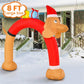 8-Foot Dachshund Inflatable Christmas Arch – LED Lit with Presents, Outdoor Decoration, Holiday Decor 2024