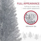 5ft Slim Pencil Silver Artificial Christmas Tree – Lush Holiday Decor for Small Spaces, Perfect for Christmas 2024