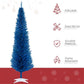 7 ft Slim Pencil Blue Christmas Tree – Lush 499 Tips, Perfect Holiday Decor for Christmas 2024