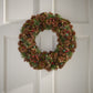 Natural Pine Cone Christmas Wreath – 18.5-inch Glitter Decor for Front Door, Holiday Decor 2024