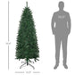 7 ft Realistic Unlit Christmas Tree – Lush Green Holiday Decor with 583 Branches, Perfect for Home Celebration 2024