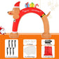 8-Foot Dachshund Inflatable Christmas Arch – LED Lit with Presents, Outdoor Decoration, Holiday Decor 2024