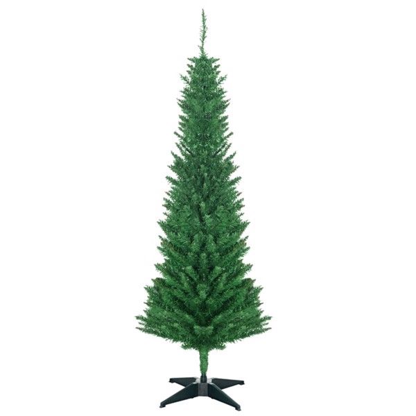 5 ft Slim Pencil Style Artificial Christmas Tree – Lush Holiday Decor for Small Spaces, Perfect for Christmas 2024