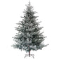 7.5 ft Snow-Flocked Nordic Pine Artificial Christmas Tree with 1218 Tips – Easy Assembly Hinged Design for Home & Office Holiday Decor 2024