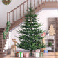 7.5 ft Realistic Hinged Christmas Tree – 1218 Pine Branches, Easy Assembly, Perfect Holiday Decor for Christmas 2024