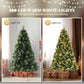 6ft Pre-Lit Green Christmas Tree – Automatic with 500 Warm LED Lights and 900 Realistic Branches, Perfect Holiday Decor for Christmas 2024