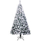 6FT Realistic Snow-Flocked Christmas Tree with 750 Branches - Perfect Holiday Decor for Christmas 2024