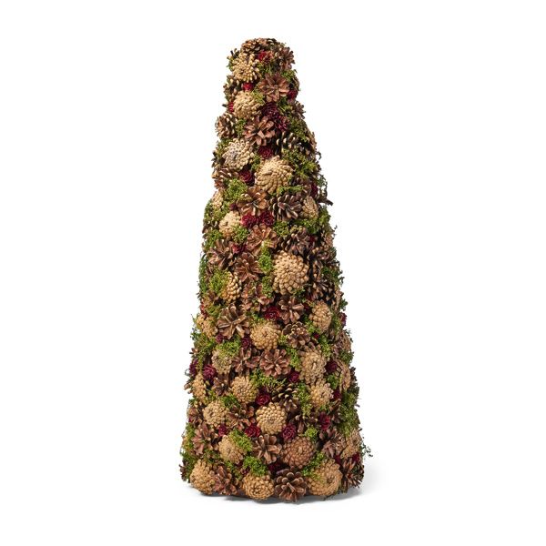 Pinecone Holiday Tabletop Christmas Tree – Festive Indoor Decor for Unique Celebrations 2024