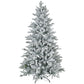 6ft Snow Flocked Christmas Tree - Realistic Artificial Decor with 994 Tips, Easy Assembly for Home & Office Holidays 2024