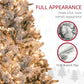 7.5 ft Snow-Flocked Pre-Lit Christmas Tree with Warm White Lights – Ideal Holiday Decor for Home & Office Christmas 2024