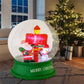 4 Ft Inflatable Christmas Snow Globe – LED Lit Santa & Snowmen, Outdoor Decoration for Holiday 2024