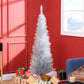 5ft Slim Pencil Silver Artificial Christmas Tree – Lush Holiday Decor for Small Spaces, Perfect for Christmas 2024