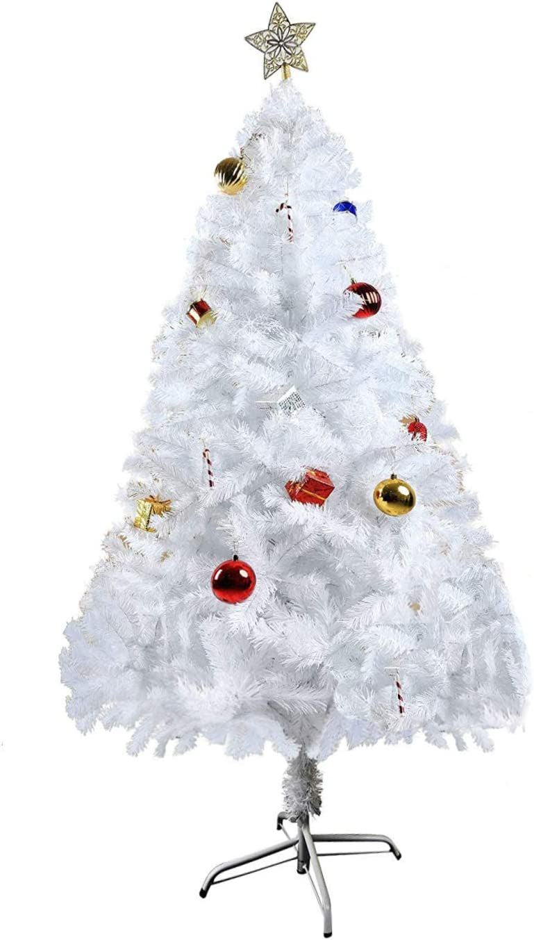 5 ft Unlit Premium Spruce Artificial Christmas Tree with Metal Stand - Perfect Holiday Decoration for 2024