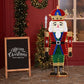 Lighted Nutcracker Soldier Decoration – 66-inch Pre-lit with 162 LED Warm White Lights, Indoor/Outdoor Holiday Decor 2024