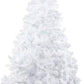 8 Ft Eco-Friendly PVC Christmas Tree - 1500 Tips for Festive Decoration, Sturdy Metal Base, Perfect Holiday Centerpiece