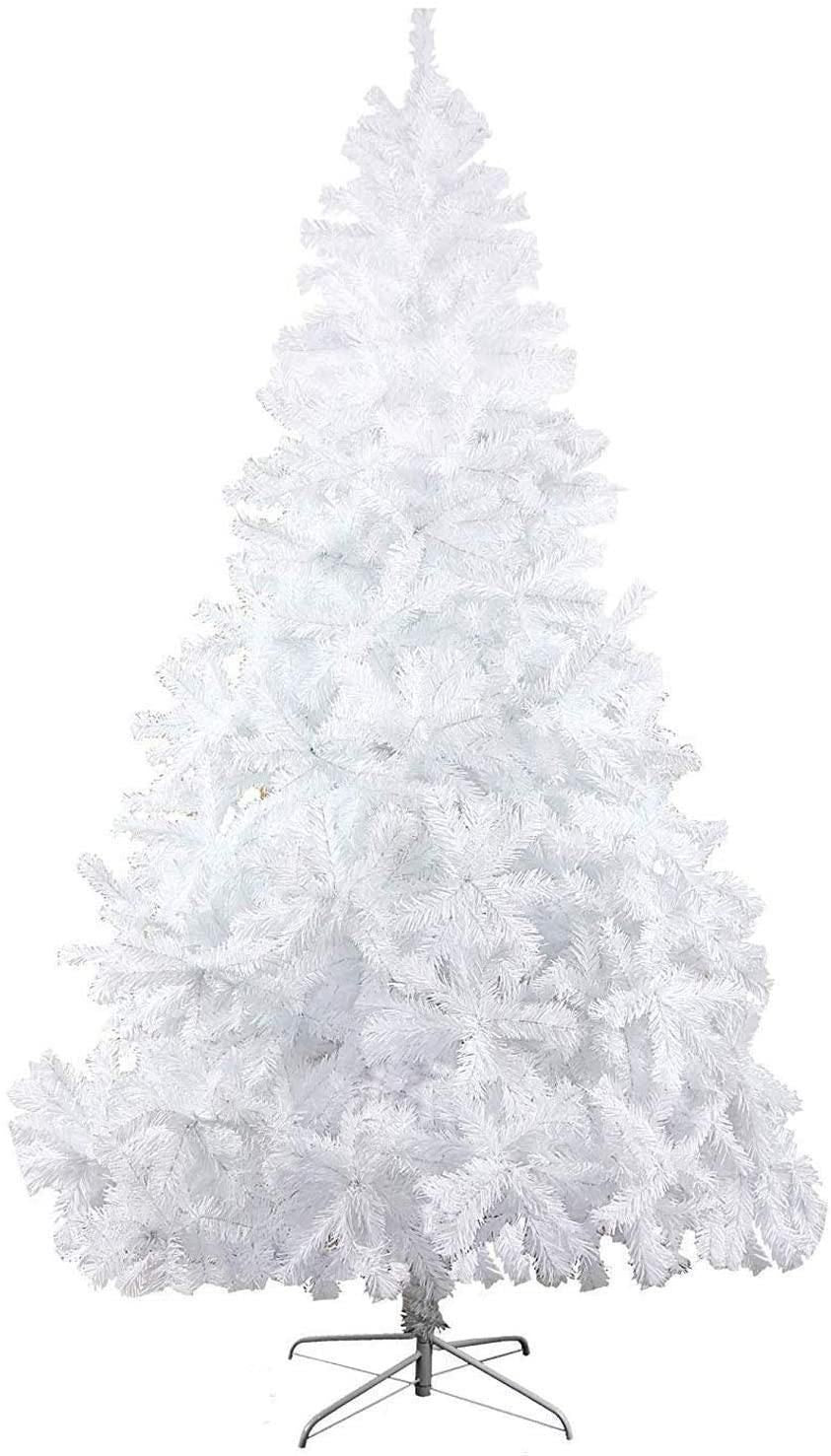 8 Ft Eco-Friendly PVC Christmas Tree - 1500 Tips for Festive Decoration, Sturdy Metal Base, Perfect Holiday Centerpiece