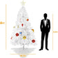 8 Ft Eco-Friendly PVC Christmas Tree - 1500 Tips for Festive Decoration, Sturdy Metal Base, Perfect Holiday Centerpiece