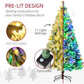 6 ft Pre-Lit Snow-Flocked Christmas Tree with LED Lights – Realistic Holiday Decor for Home & Office Christmas 2024