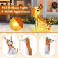 43.5" LED Lighted Christmas Dog Decoration – Adorable Outdoor Display with Antlers & Scarf, Festive Decor 2024