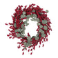 29" Lightweight Eucalyptus & Berry Wreath – Festive Holiday Decor for Front Door, Christmas 2024