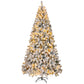 8 FT Snow-Flocked Pre-Lit Christmas Tree with 500 LED Lights & Remote Control – Perfect Holiday Decor for Home & Office 2024