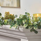 Eucalyptus Leaf Garland – 60.5" Natural Greenery with Rustic Twigs, Perfect for Indoor Decor, Christmas 2024