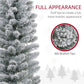 7 ft Snow-Flocked Pencil Christmas Tree – Realistic Holiday Decor for Small Spaces, Perfect for Christmas 2024