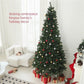 9ft Realistic Green Christmas Tree - Natural Look with 2132 Tips, Perfect Holiday Decor for Home & Office 2024