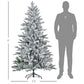 6ft Snow-Flocked Christmas Tree – Realistic Holiday Decor for Home & Office, Perfect for Christmas 2024