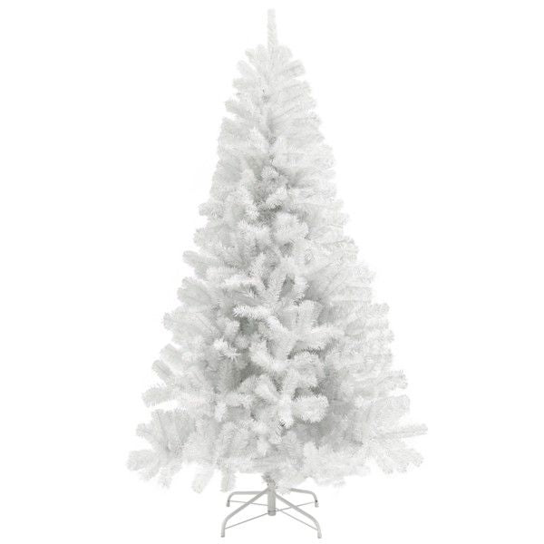 7.5 ft Realistic White Christmas Tree – Flame Retardant, Easy Setup for Indoor Holiday Decor 2024