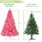 6 FT Unlit Pink Christmas Pine Tree - Full & Lush Holiday Decor with 1000 Branch Tips, Perfect for Home & Office Celebrations 2024