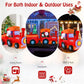 8.6 ft LED Lit Inflatable Christmas Train – Colorful Holiday Decor for Outdoor Use, Christmas 2024