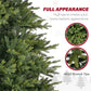 12ft Realistic Green Christmas Tree – Hinged Design with 8410 Tips, Perfect Indoor Holiday Decor for Christmas 2024