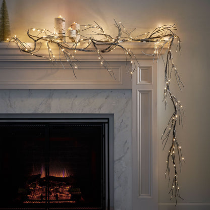 18FT LED Lighted Paper Garland – Eco-Friendly Holiday Decor for Indoor Use, Christmas 2024