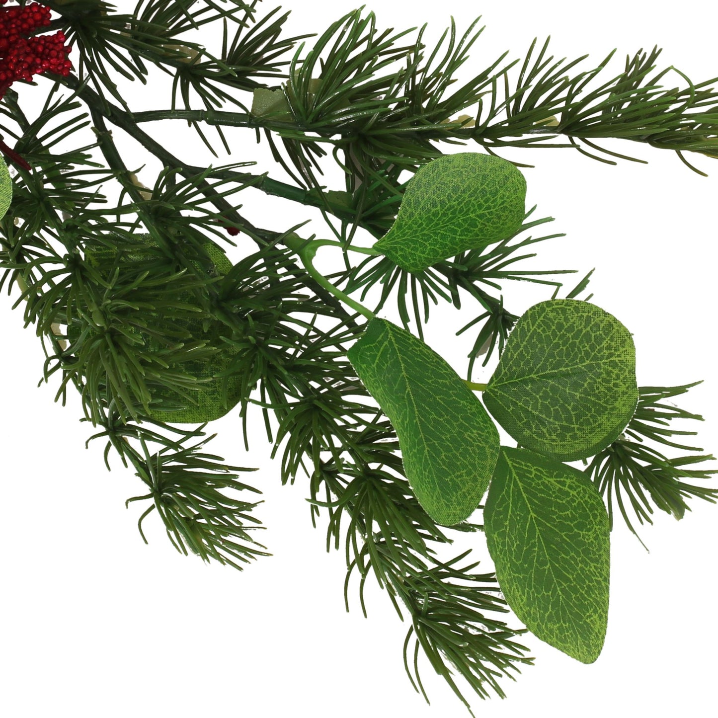 5" Berry & Leaves Garland – Charming Indoor Decor, Perfect for Holiday Styling, Christmas 2024