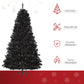 7ft Black Artificial Christmas Tree Unlit Douglas Fir with 1346 Realistic Tips - Unique Halloween and Holiday Decor for 2024