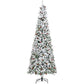 9ft Snowy Pine Christmas Tree with Pine Cones & Berries - Elegant Indoor Holiday Decor for Small Spaces