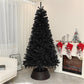 7.5 ft Black Christmas Tree – Realistic Holiday Decor for Indoor Use, Perfect for Halloween & Christmas 2024