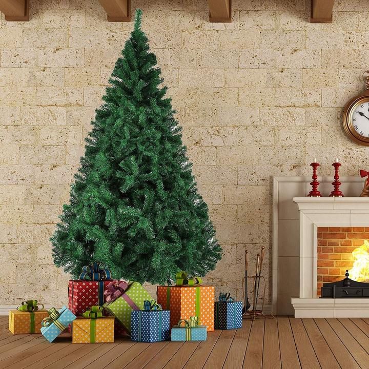 8 ft Premium Spruce Artificial Christmas Tree with Metal Stand – Eco-Friendly Holiday Decor for Indoor Spaces, Christmas 2024