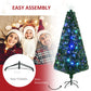 6' Pre-Lit Douglas Fir Christmas Tree - Realistic Artificial Holiday Decor with 24 Multi-Color LED Lights, Perfect for Christmas 2024