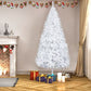 8ft Snow-Flocked Pre-Lit Christmas Tree with 1349 Branches - Festive Holiday Decor for Home & Office 2024