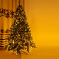 7.5 ft Pre-Lit Artificial Christmas Tree – Realistic Hinged Design with 400 LED Lights, Perfect Holiday Decor for 2024