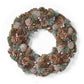 Natural Pine Cone Christmas Wreath – 18.5-inch Glitter Accents, Perfect for Front Door Decor, Holiday 2024