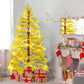 6 ft Realistic Pre-Lit Cypress Leaf Christmas Tree – 300 Warm LED Lights, Perfect Holiday Decoration for Home & Office 2024