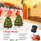 2 ft Pre-Lit Mini Christmas Trees with LED Lights – Realistic Pine Decor with Pinecones & Red Balls, Perfect for Holiday 2024