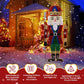 Lighted Nutcracker Soldier Decoration – 66-inch Pre-lit with 162 LED Warm White Lights, Indoor/Outdoor Holiday Decor 2024