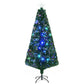 6' Pre-Lit Douglas Fir Christmas Tree - Realistic Artificial Holiday Decor with 24 Multi-Color LED Lights, Perfect for Christmas 2024